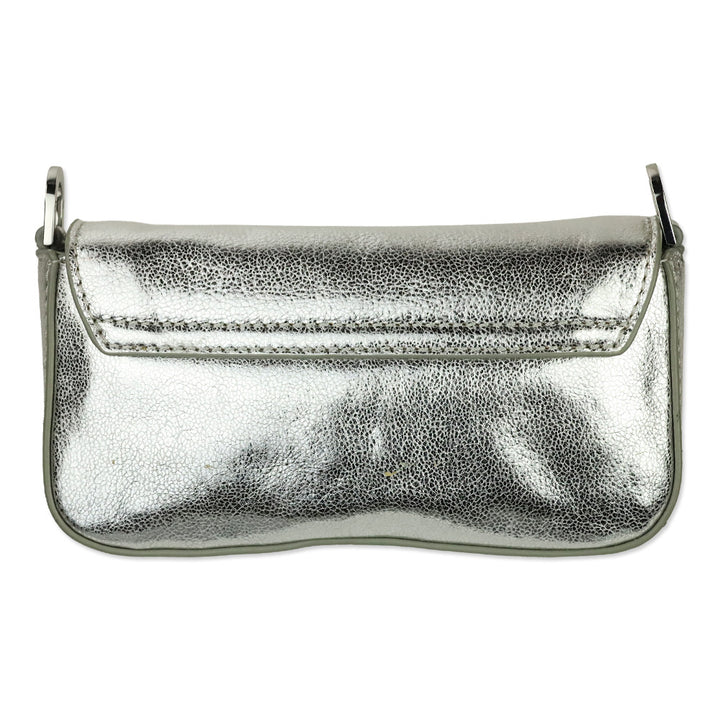 Tory Burch Silver Classic Mini Bag