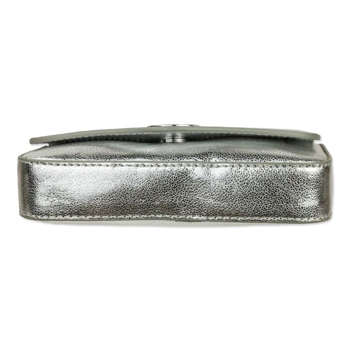 Tory Burch Silver Classic Mini Bag