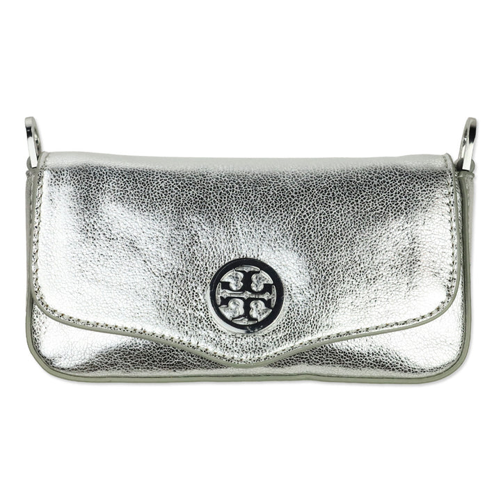 Tory Burch Silver Classic Mini Bag
