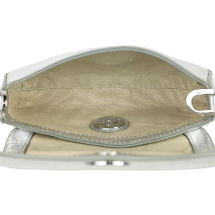 Tory Burch Silver Classic Mini Bag