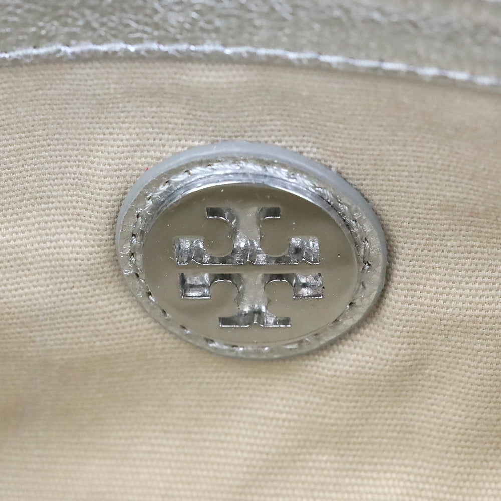 Tory Burch Silver Classic Mini Bag