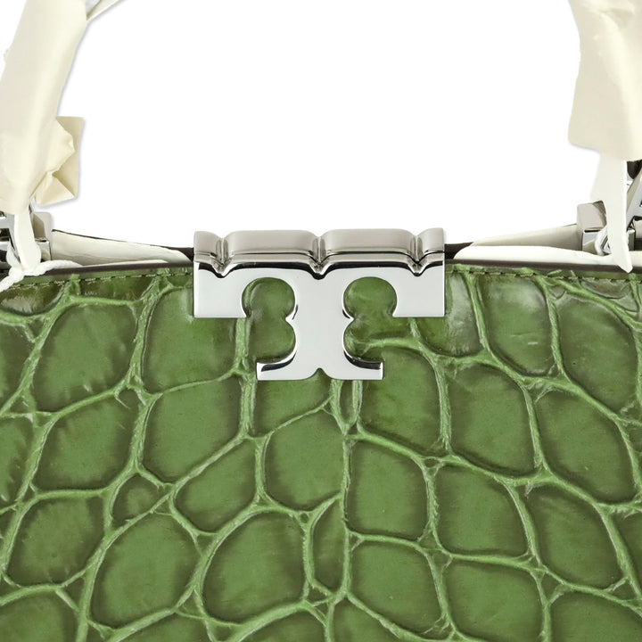 Tory Burch Soft Ivy Eleanor Croc-Embossed Mini Satchel