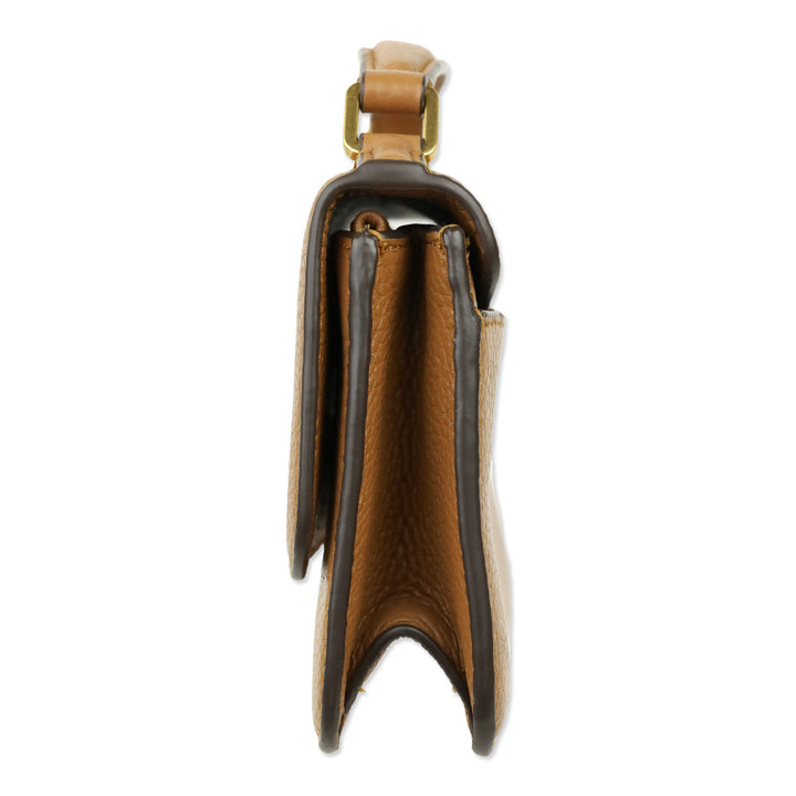 Tory Burch Tan Britten Mini Top Handle Bag