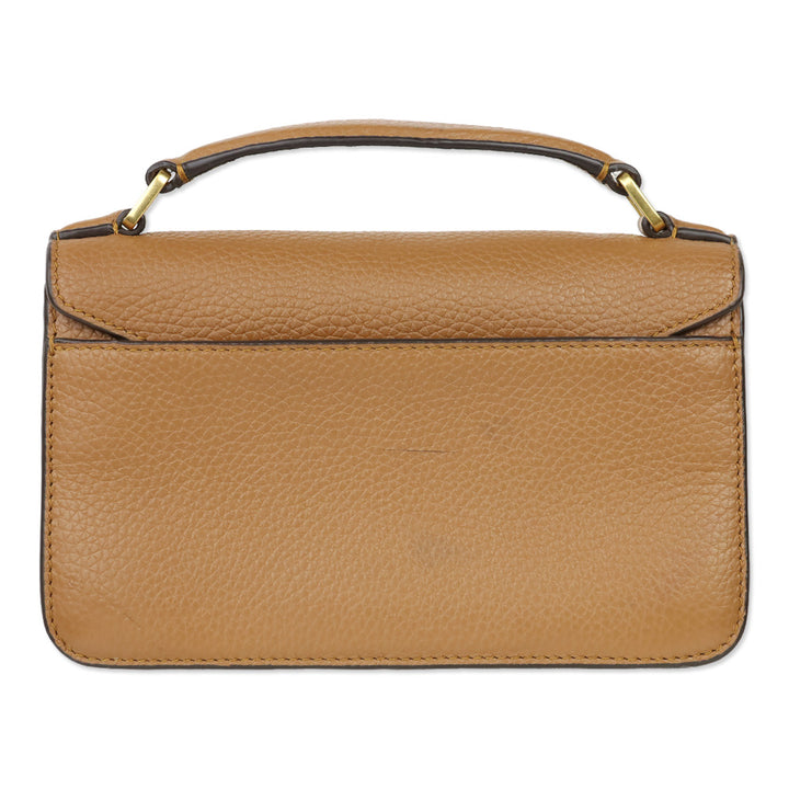 Tory Burch Tan Britten Mini Top Handle Bag