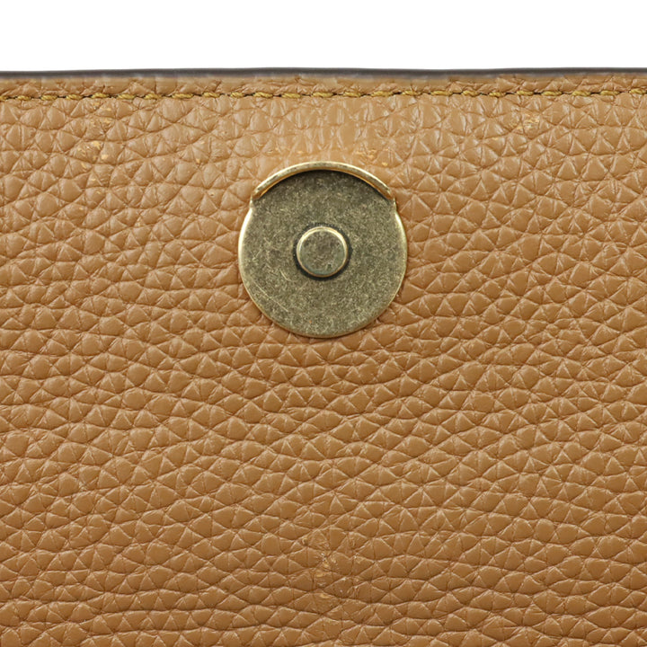 Tory Burch Tan Britten Mini Top Handle Bag