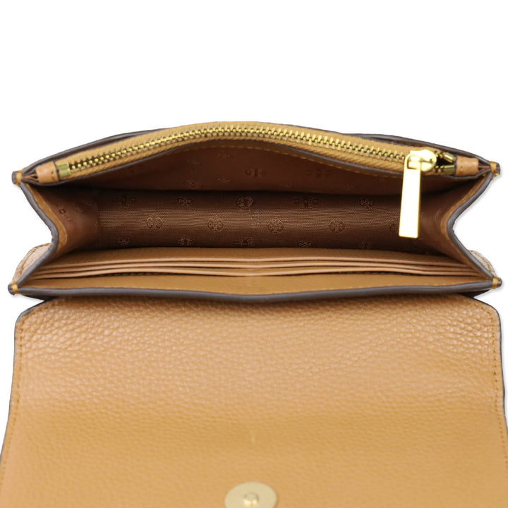 Tory Burch Tan Britten Mini Top Handle Bag