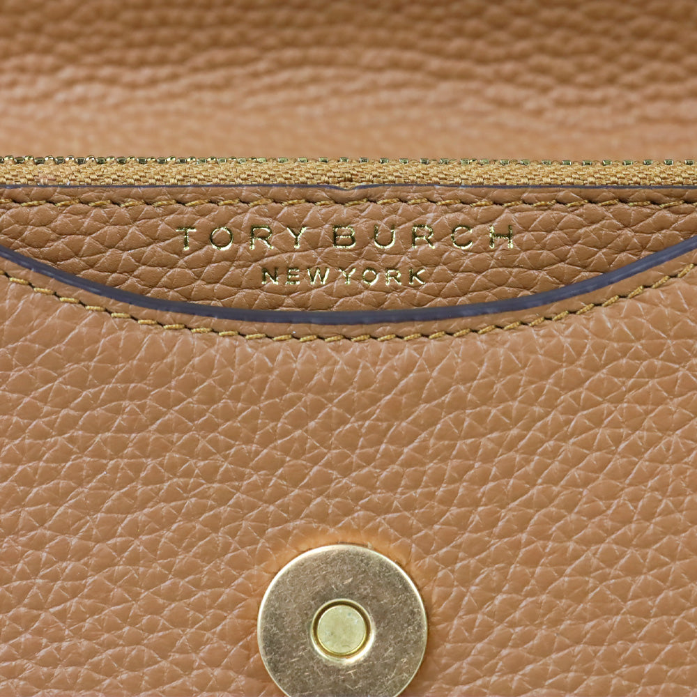 Tory Burch Tan Britten Mini Top Handle Bag