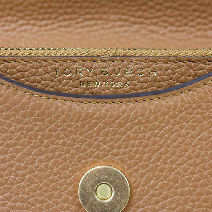 Tory Burch Tan Britten Mini Top Handle Bag