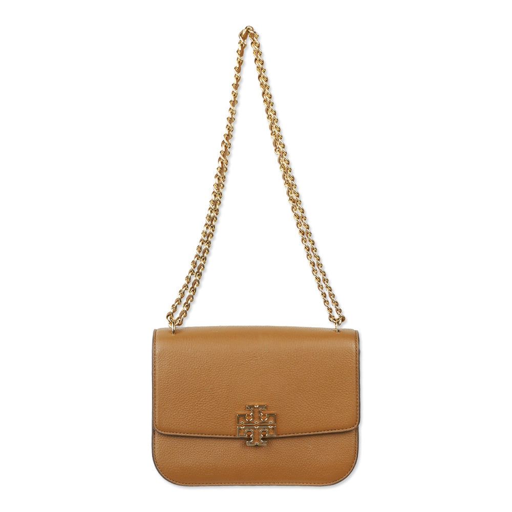 Tory Burch Tiramisu Britten Small Adjustable Shoulder Bag