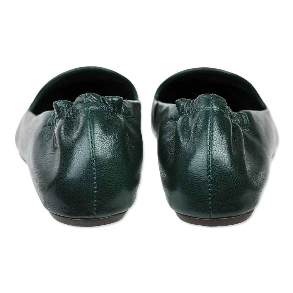 Tory Burch Vintage Fern Leather Smoking Slippers