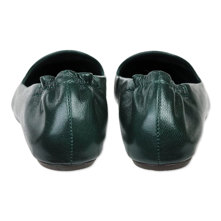 Tory Burch Vintage Fern Leather Smoking Slippers