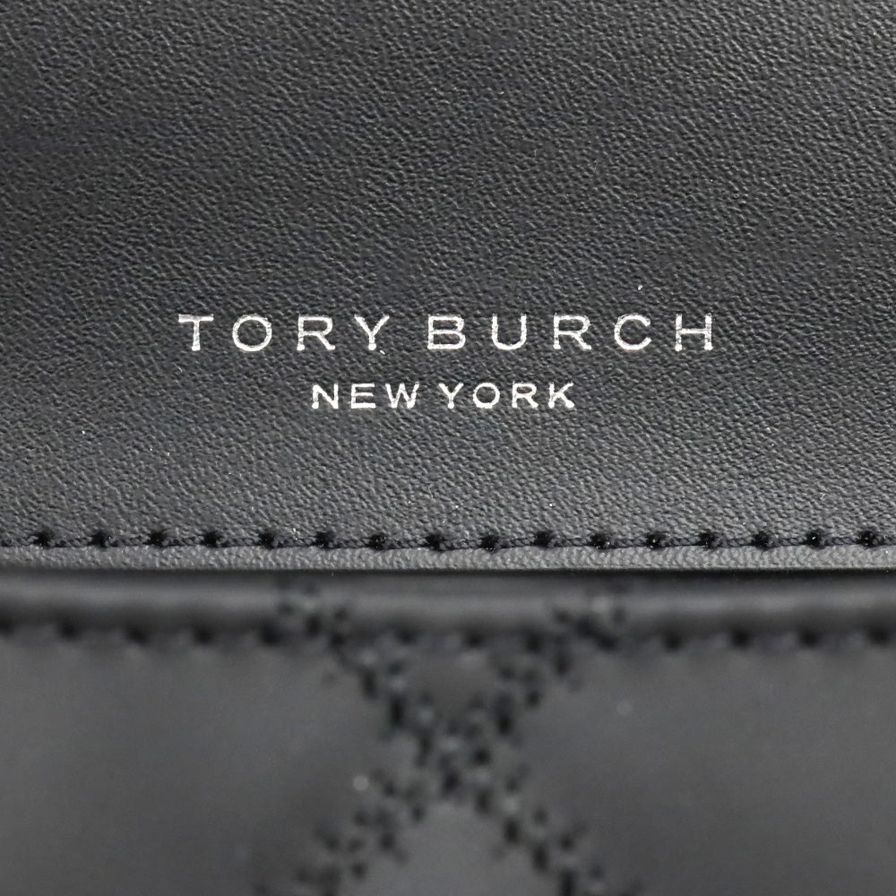 Tory Burch Willa Matte Black Quilted Medium Shoulder Bag