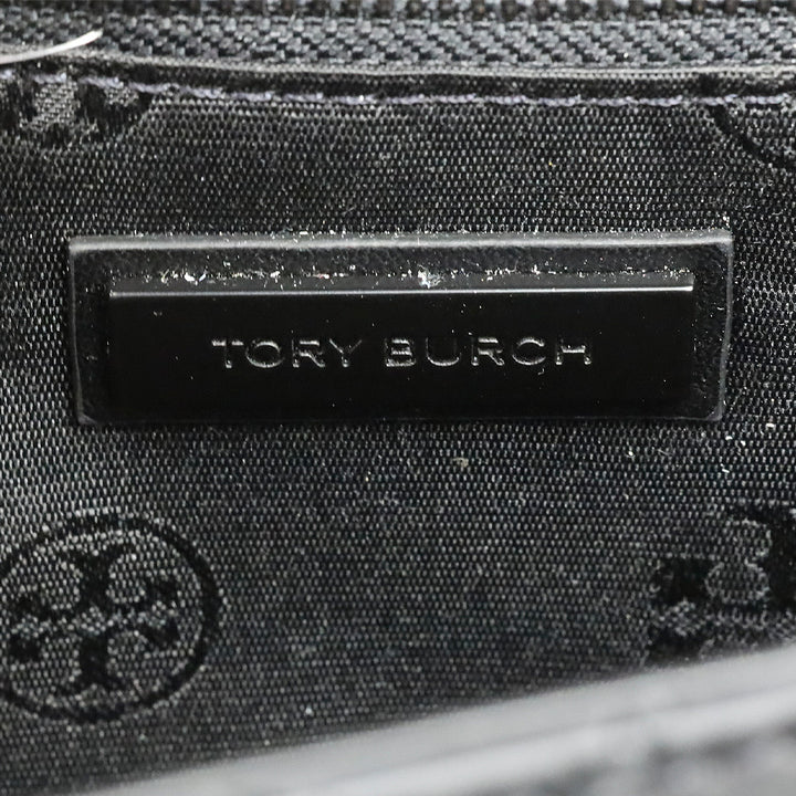 Tory Burch Willa Matte Black Quilted Medium Shoulder Bag