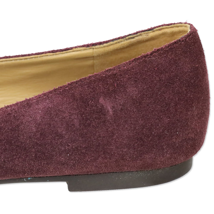 Tory Butch Purple Suede Buckle Loafer