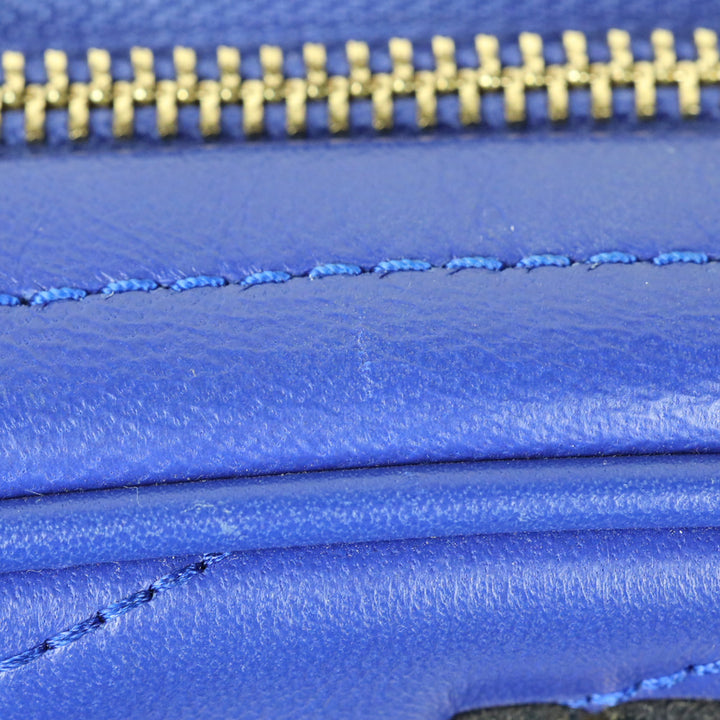 Tory Burch Cobalt Blue Kira Chevron Camera Bag