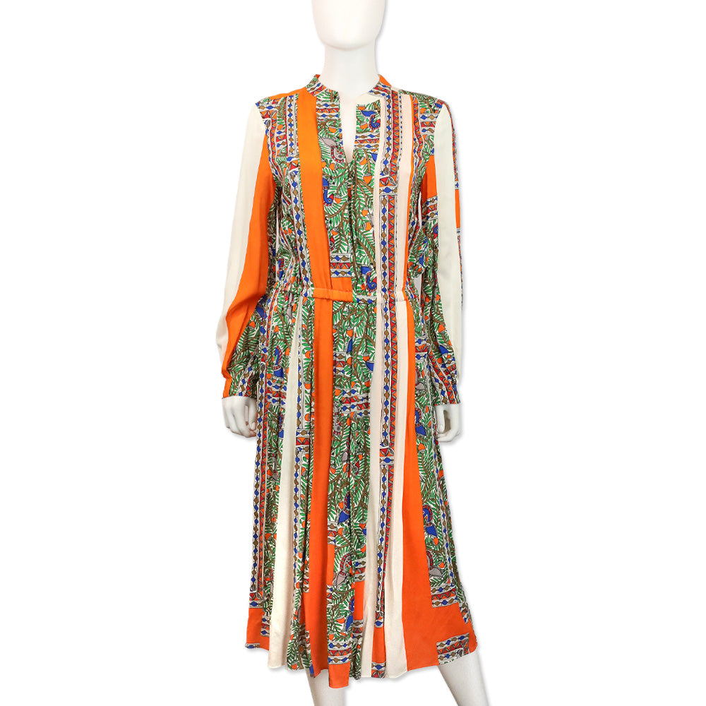 Tory Burch Something Wild Print Voile Long Sleeve Maxi Dress Tory Burch Something Wild Print Voile Long Sleeve Maxi Dress