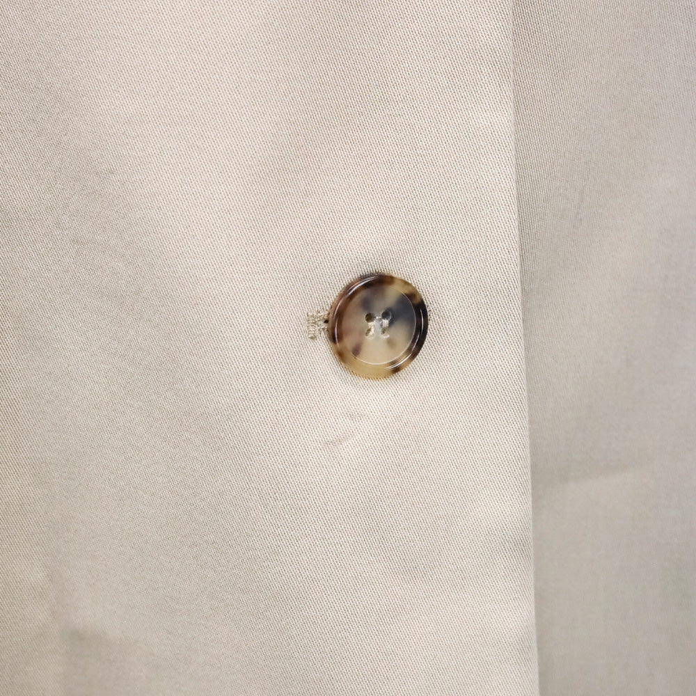 Toteme Overcast Beige Tailored Cotton Gabardine Coat