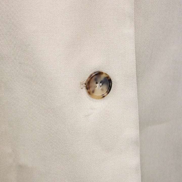 Toteme Overcast Beige Tailored Cotton Gabardine Coat