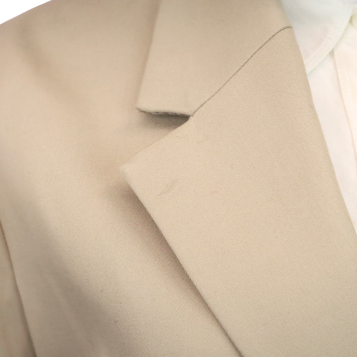 Toteme Overcast Beige Tailored Cotton Gabardine Coat