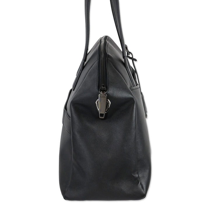 Tumi Black Leather Linz Large Caryall