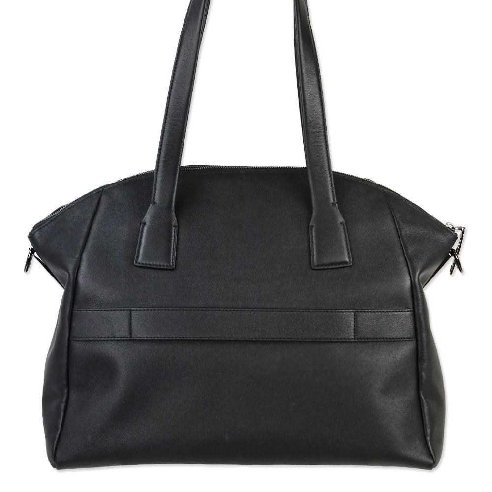 Tumi Black Leather Linz Large Caryall