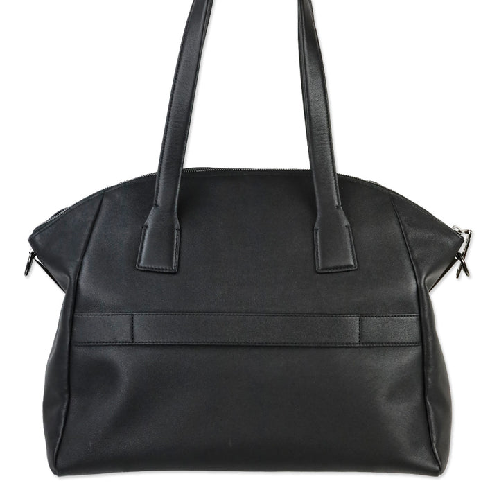 Tumi Black Leather Linz Large Caryall