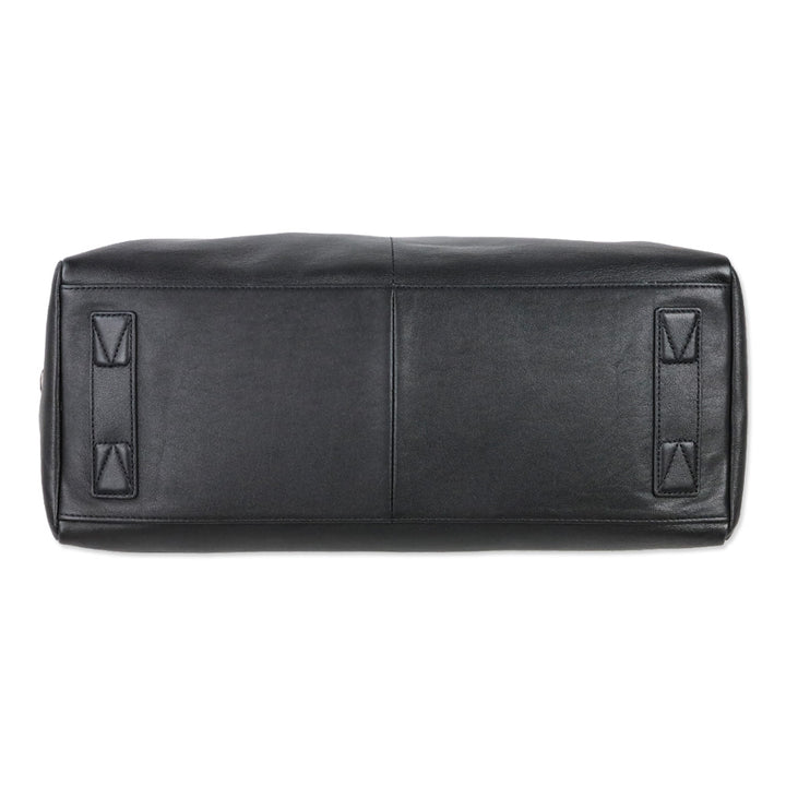 Tumi Black Leather Linz Large Caryall