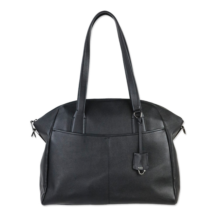 Tumi Black Leather Linz Large Caryall