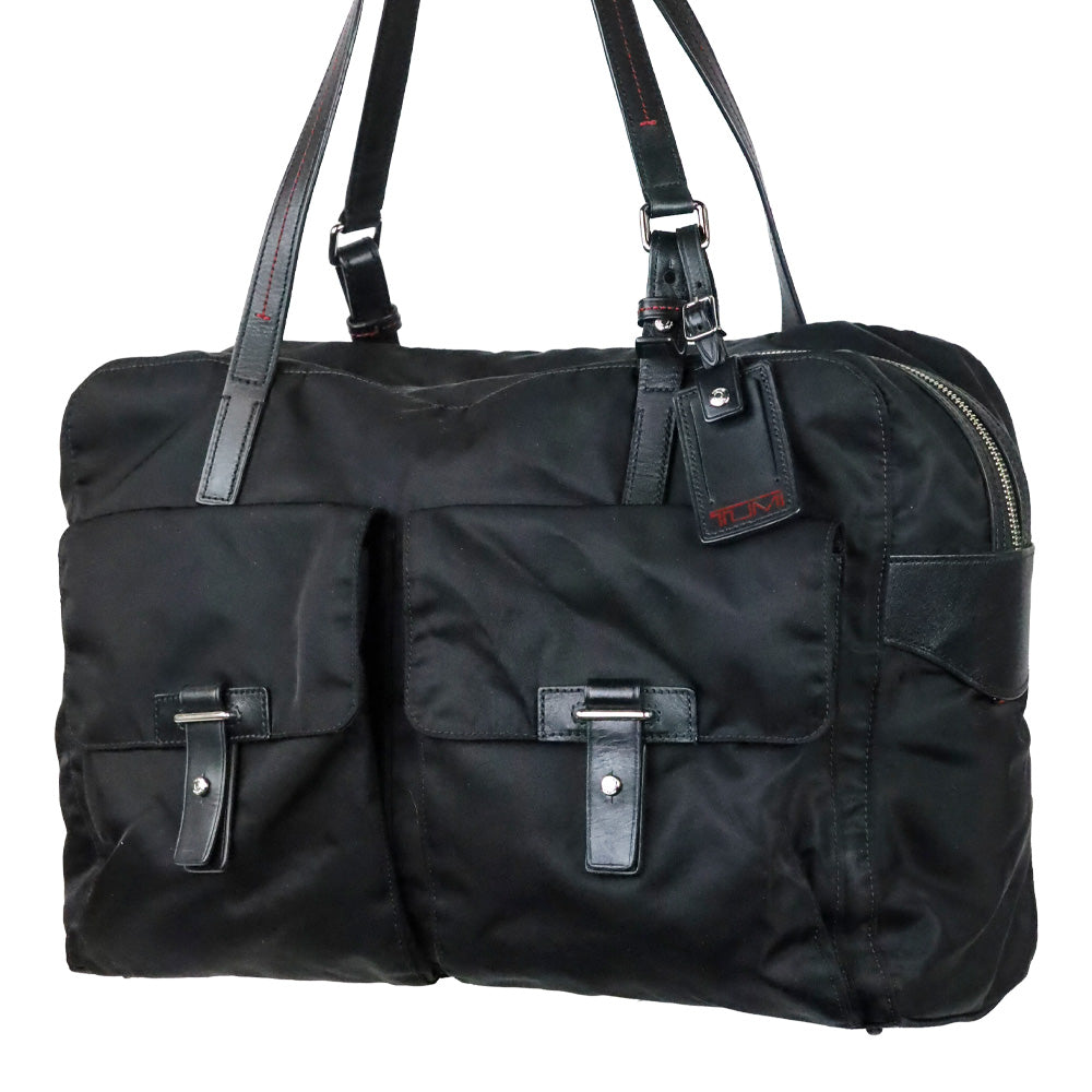 Tumi Black Voyageur Cortina Boarding Tote