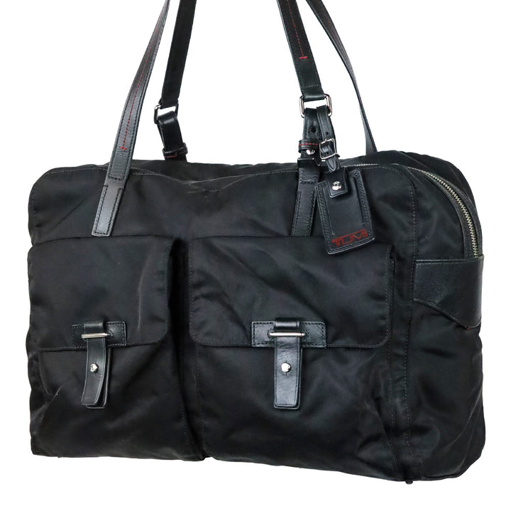 Tumi Black Voyageur Cortina Boarding Tote