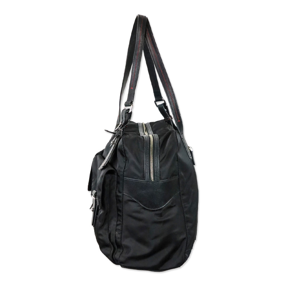 Tumi Black Voyageur Cortina Boarding Tote