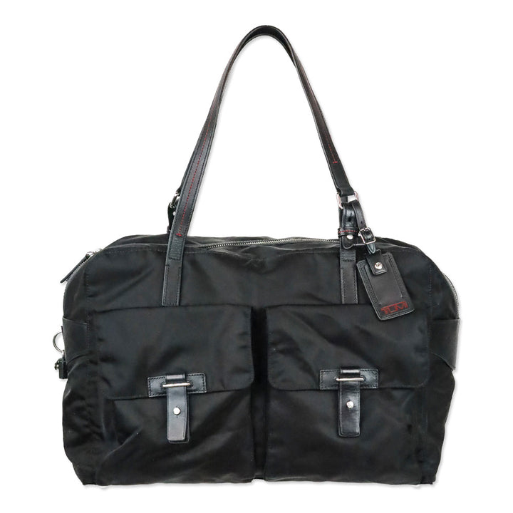 Tumi Black Voyageur Cortina Boarding Tote