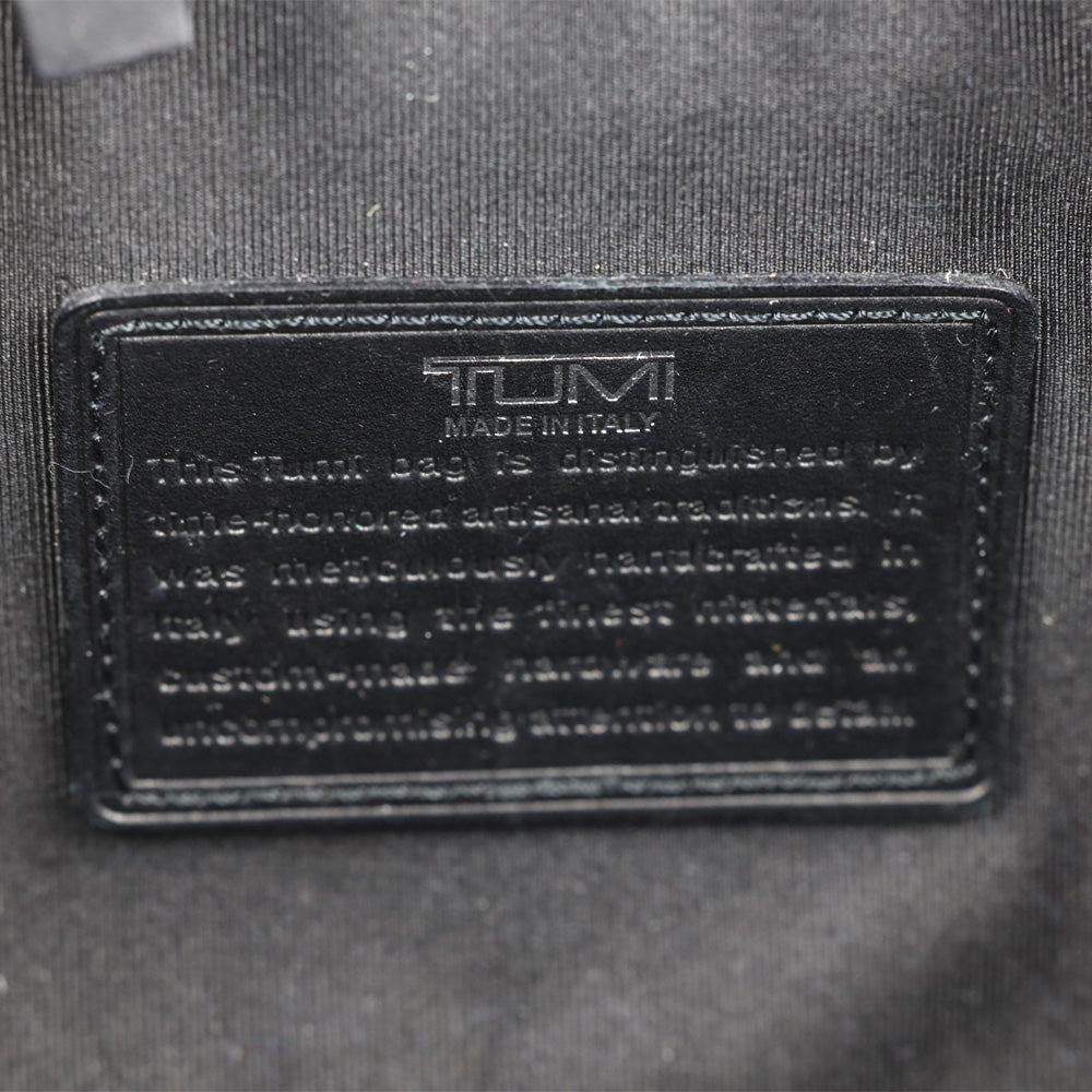 Tumi Black/White Embroidered Paisley Leather Trim Boston Bag