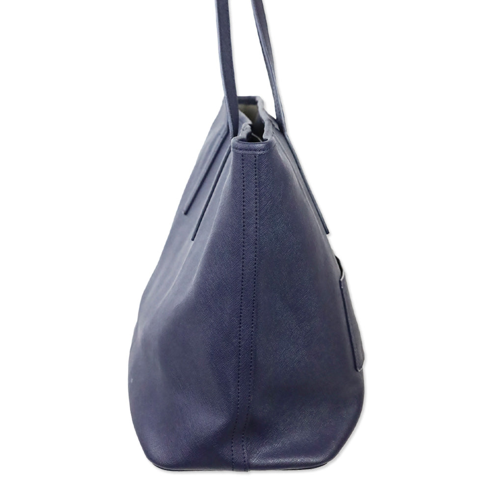 Tumi Indigo Blue Saffiano Leather Large Tote