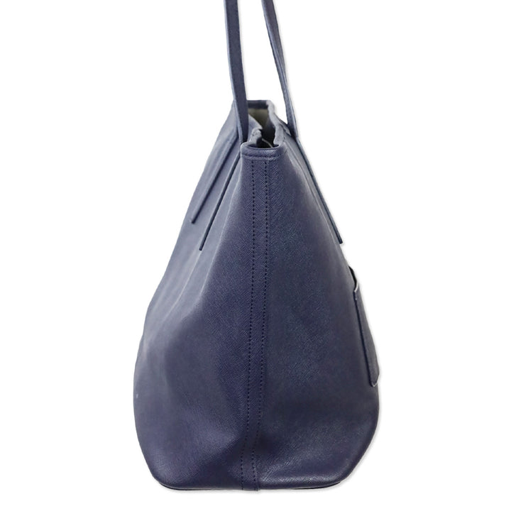 Tumi Indigo Blue Saffiano Leather Large Tote