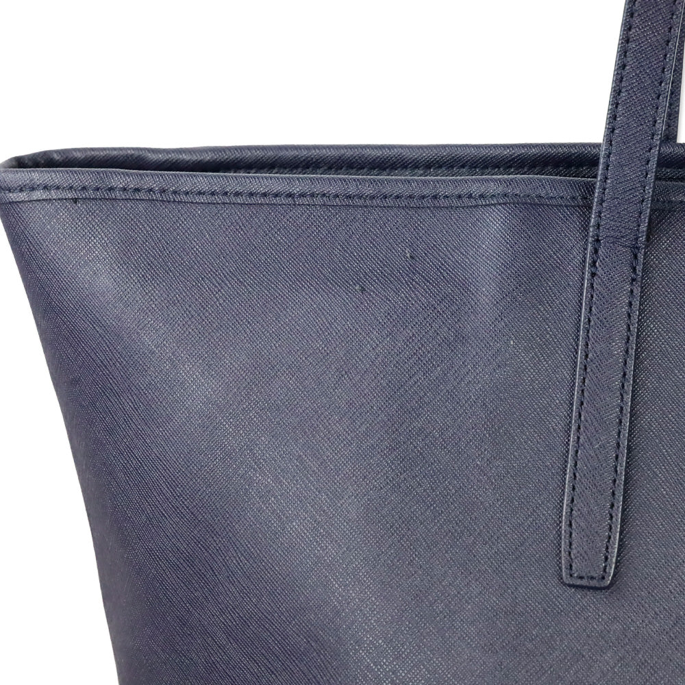 Tumi Indigo Blue Saffiano Leather Large Tote