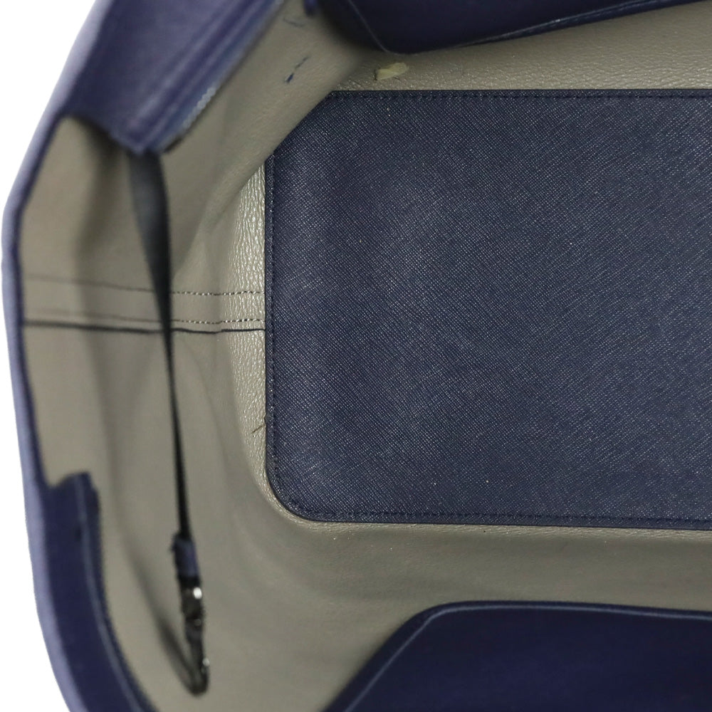 Tumi Indigo Blue Saffiano Leather Large Tote