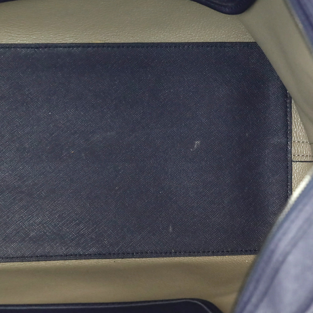 Tumi Indigo Blue Saffiano Leather Large Tote
