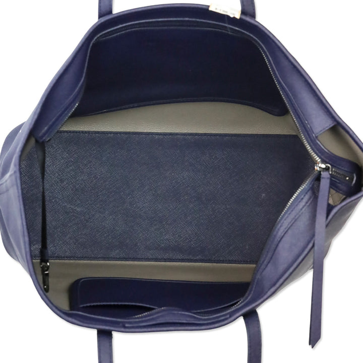 Tumi Indigo Blue Saffiano Leather Large Tote