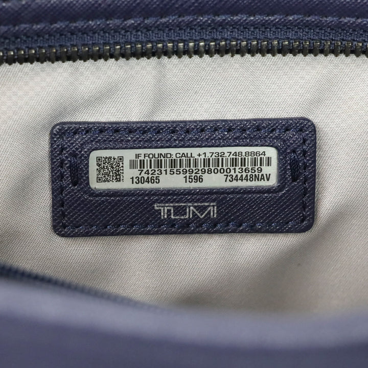Tumi Indigo Blue Saffiano Leather Large Tote