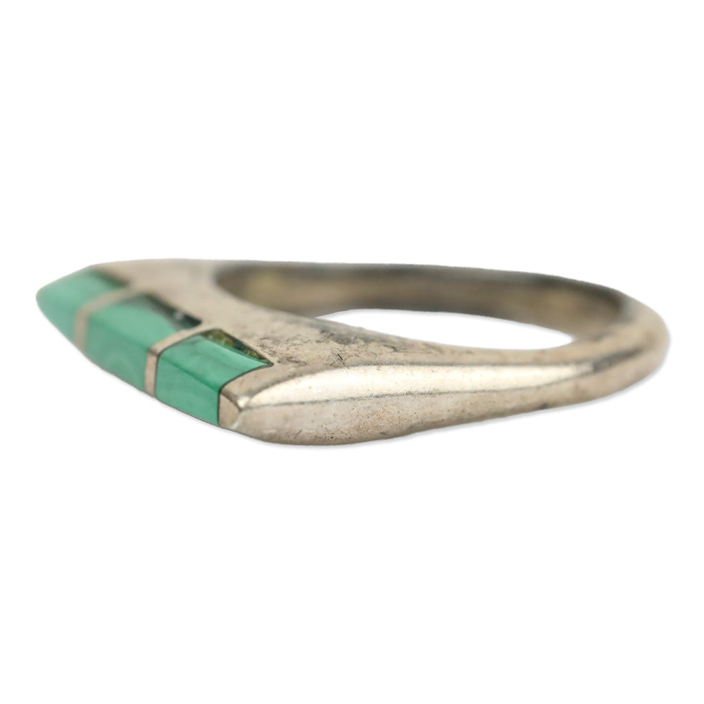 Turquoise Inlay Thin Band Ring