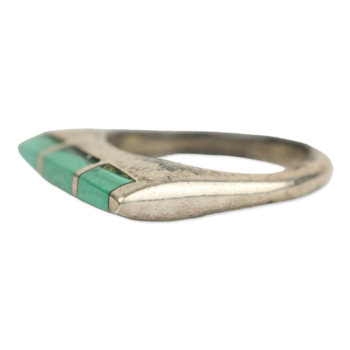 Turquoise Inlay Thin Band Ring