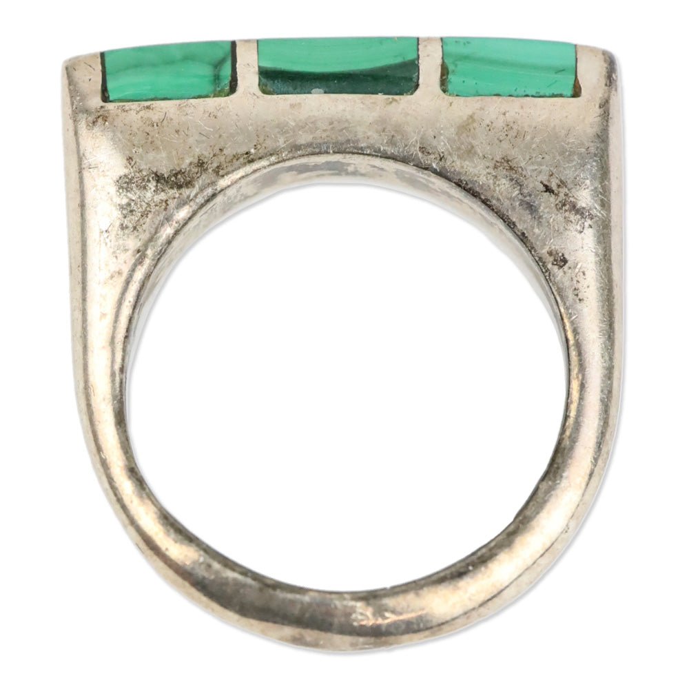 Turquoise Inlay Thin Band Ring