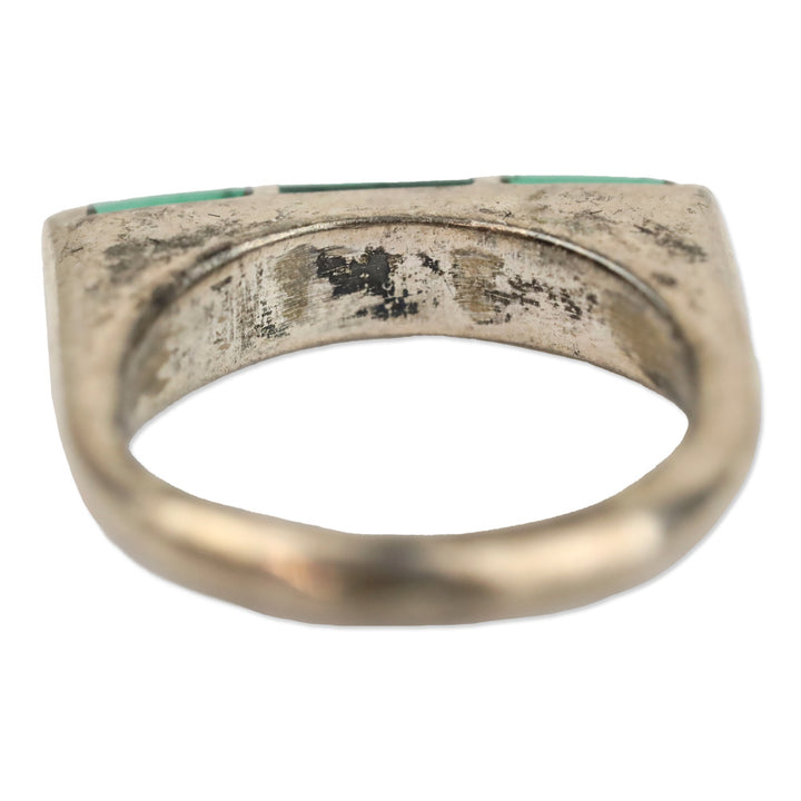 Turquoise Inlay Thin Band Ring