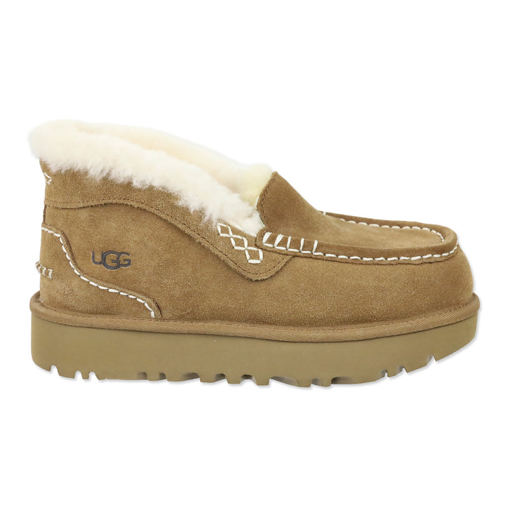 UGG Ansley Parc Brown Suede Shearling Lined Boot