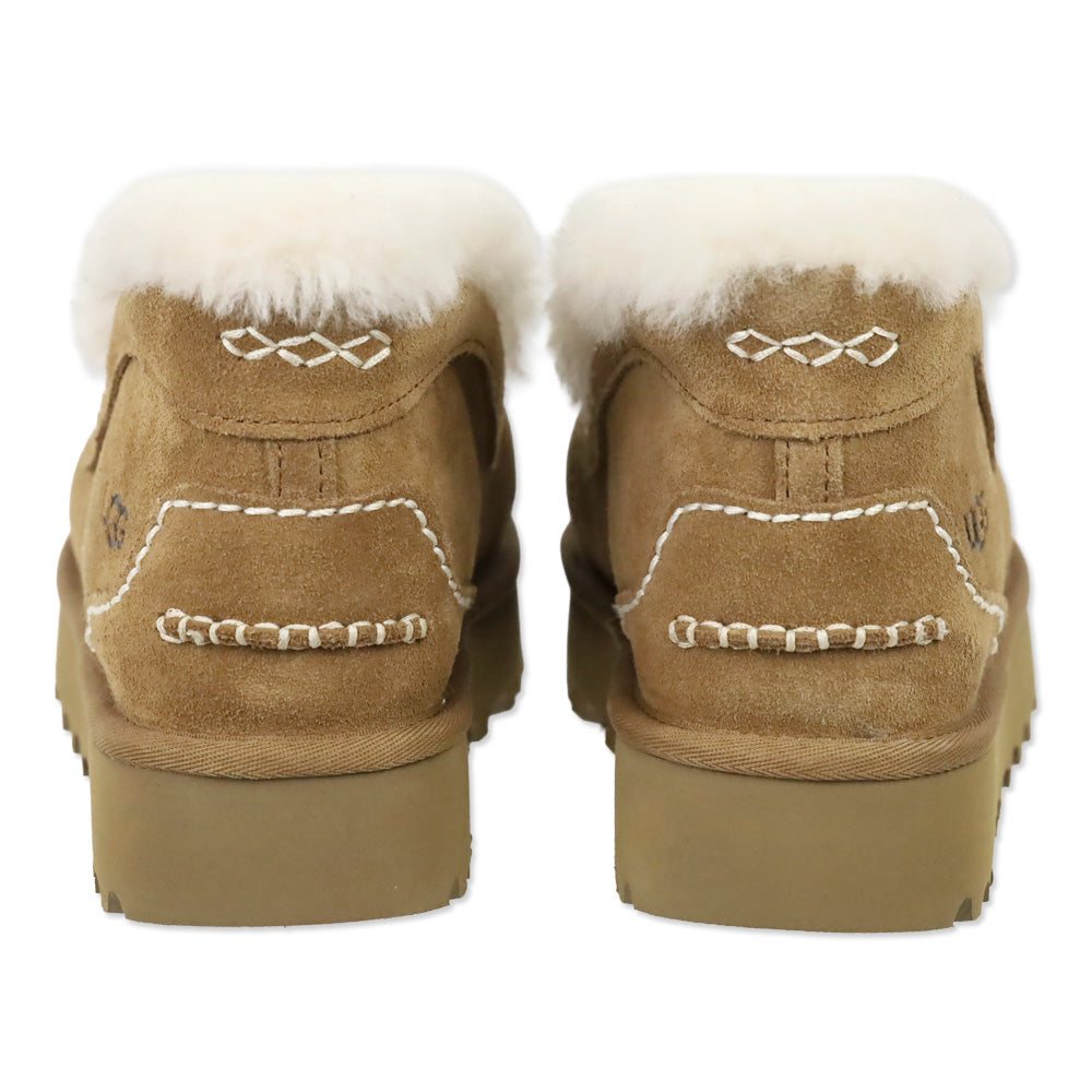 UGG Ansley Parc Brown Suede Shearling Lined Boot