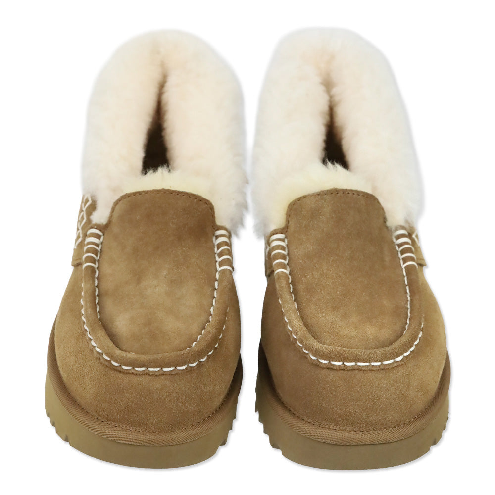UGG Ansley Parc Brown Suede Shearling Lined Boot