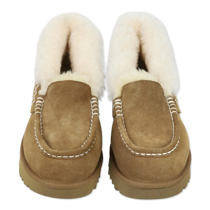 UGG Ansley Parc Brown Suede Shearling Lined Boot