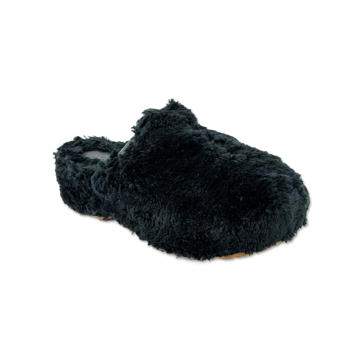 UGG Black Fuzz Sugar Clogs