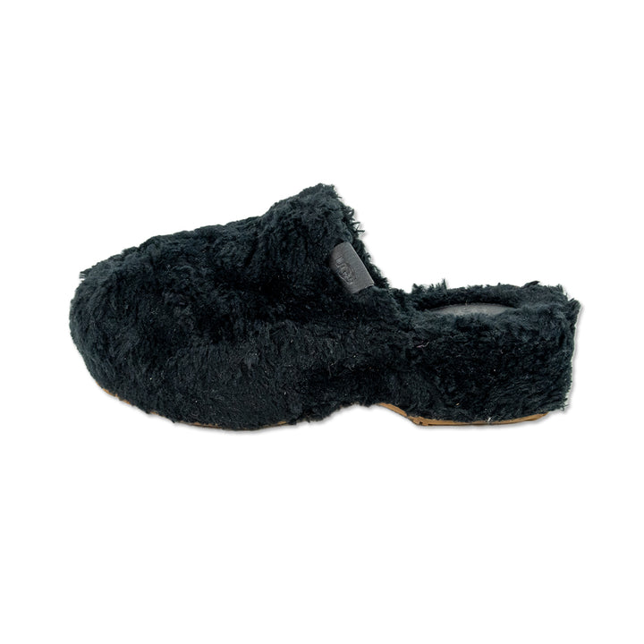 UGG Black Fuzz Sugar Clogs